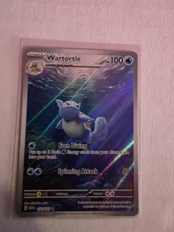 Pokemon TCG Wartortle 171/165 Illustration Rare Holo SV 151 English 2023 NM - Image 1