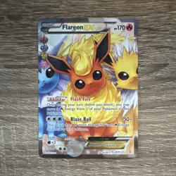 Pokemon TCG Flareon EX Full Art Ultra Rare Holo RC28/RC32 Generations 170 HP - Image 1