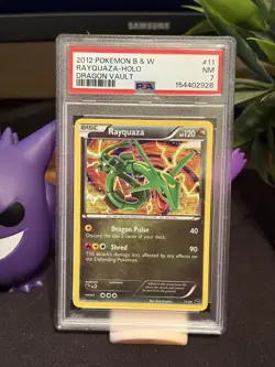 Pokemon Rayquaza Dragon Vault Holo Rare 11/20 2012 PSA 7 120 HP - Image 1