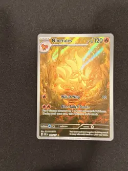 Pokemon TCG Ninetales 199/197 SV03 Obsidian Flames Illustration Rare Holo EN - Image 1