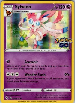 Sylveon Holo Holo Rare Pokemon GO 035/078 MP - Image 1