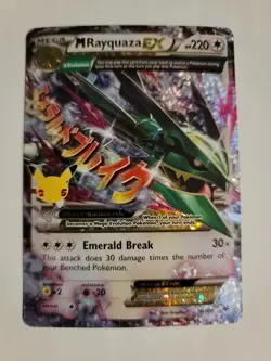 M Rayquaza EX 76/108 Celebrations: Classic Collection Pokemon NM - Image 1