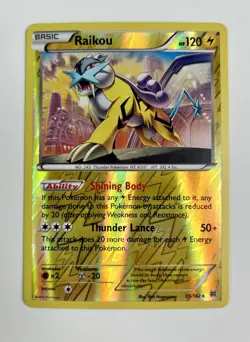 Raikou 55/162 Reverse Holo XY - BREAKthrough Pokemon Card * Near Mint - Image 1