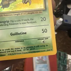 1999 Pokemon Pinsir 9/64 Holo No Symbol ERROR*Lightly Played - Image 4