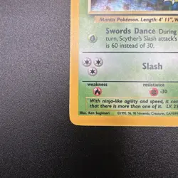 Scyther 017/130 Base Set 2 Holo Vintage Pokemon TCG - Image 5