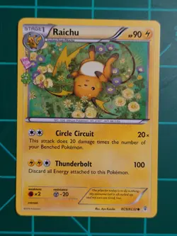 Raichu RC9/RC32 Common Generations Radiant Collection Pokemon NM - Image 1