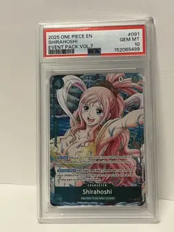 Shirahoshi (Event Pack Vol. 7) P-091 One Piece Promotion Cards Foil PSA 10 NEW!! - Image 2