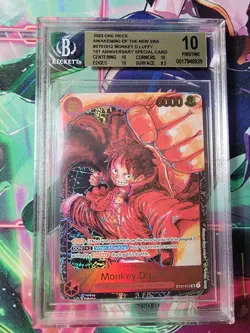 BGS 10 2023 One Piece MONKEY D LUFFY 1st Anniversary Special ST01-012 New Era EN - Image 1