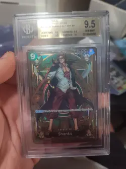 2025 ONE PIECE OP11 A FIST OF DIVINE SPEED SHANKS SP ALT ART ST16-004 BGS 9.5 💎 - Image 1