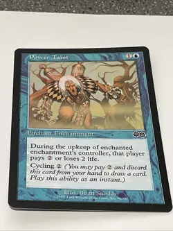 Power Taint 1993-1998 Urza's Saga Magic Card Single Enchant Enchantment Water - Image 1