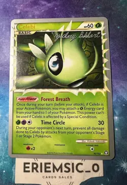 NM Celebi Prime 2012 World Championships Zachary Bokhari 92/102 Pokemon card - Image 1