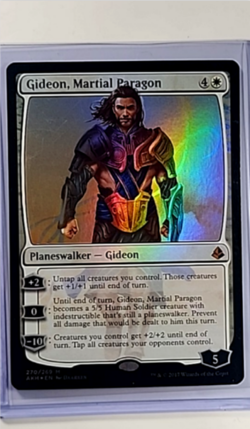2017 MTG Magic The Gathering AMK Amonkhet Foil #270 Gideon Martial Paragon LP - Image 1
