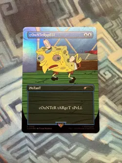MTG Rainbow Foil cOuNTeRspELl (7010) NM- Unplayed SpongeBob Secret Lair Drop - Image 2