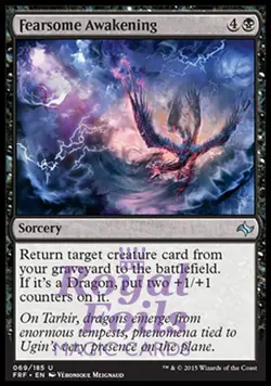 Fearsome Awakening 2x FOIL FRF MTG Fate Reforged Uncommon MINT black - Image 1