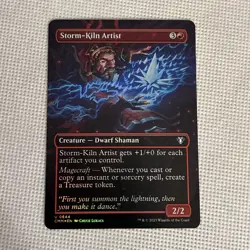 MTG [Storm-Kiln Artist] Borderless Foil CMM 644 Uncommon NM/Unplayed *Free Ship* - Image 1