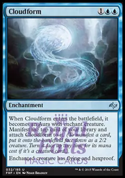 Cloudform 3x FOIL FRF MTG Fate Reforged Uncommon MINT blue - Image 1