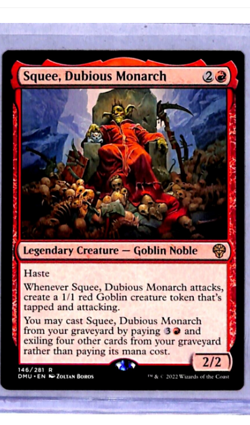 2022 MTG Magic The Gathering DMU Dominaria United #146 Squee Dubious Monarch - Image 1