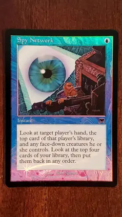 Spy Network Onslaught EX/LP #115 MTG Magic the Gathering Instant *FOIL* Common - Image 1