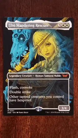 The Wandering Rescuer [Showcase] Duskmourn EX/LP #351 MTG Magic the Gathering - Image 1