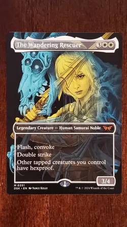 The Wandering Rescuer [Showcase] Duskmourn EX/LP #351 MTG Magic the Gathering - Image 3