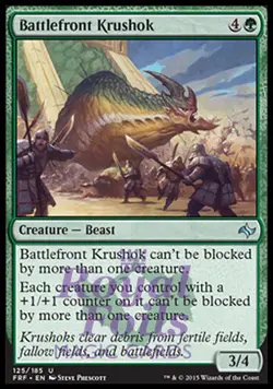 Battlefront Krushok 2x FOIL FRF MTG Fate Reforged Uncommon MINT green - Image 1