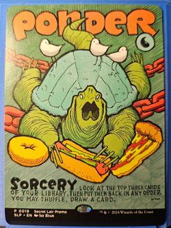 Magic The Gathering MTG - Ponder 0019 - Secret Lair Showdown Promo Poster - MiNT - Image 1