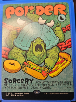 Magic The Gathering MTG - Ponder 0019 - Secret Lair Showdown Promo Poster - MiNT - Image 2