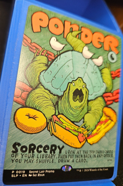 Magic The Gathering MTG - Ponder 0019 - Secret Lair Showdown Promo Poster - MiNT - Image 4