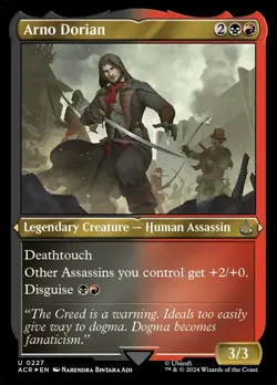 1x - Arno Dorian - ETCHED FOIL #227 - Assassin's Creed - UC NM MTG - Image 1