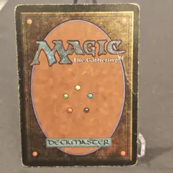 MTG Alpha "Black Knight" Magic The Gathering HP Damaged With Crease - Image 2