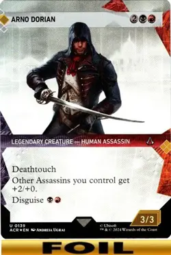 1x - Arno Dorian - FOIL SHOWCASE #139 - Assassin's Creed - UC NM MTG - Image 1