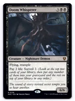 Doom Whisperer NM Commander: Murders at Karlov Manor 0128 MTG Regular - Image 1