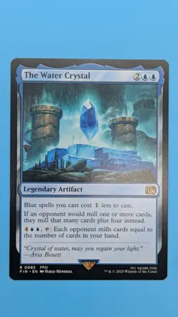 MTG The Water Crystal - Final Fantasy FFIII Legendary Artifact Rare NM - Image 1