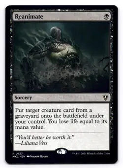 Reanimate NM Commander: Murders at Karlov Manor 0137 MTG Regular - Image 1