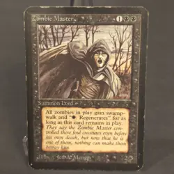 MTG Alpha "Zombie Master" Magic The Gathering HP *Not Listed Often* - Image 1