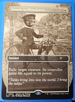 Magic The Gathering MTG - Swords to Plowshares 0020 - Secret Lair Promo - MiNT - Image 1