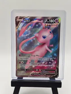 Pokemon TCG Mew V 250/264 Fusion Strike Full Art Holo Ultra Rare Card - Image 1