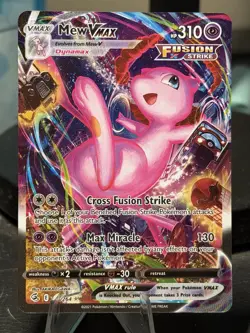 Pokemon Mew VMAX Alternate Art Secret Card 269/264 Swsh08: Fusion Strike Holo - Image 1