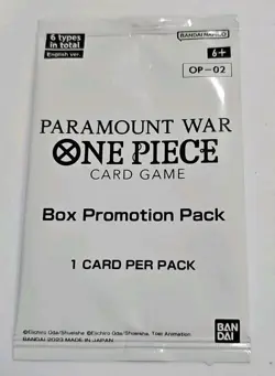 One Piece Card Game OP-02 Paramount War Box Promotion Pack - Sealed English - Image 1