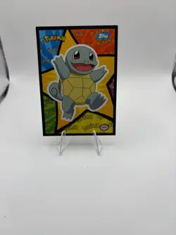 1999 POKEMON TOPPS Movie Edition EDT Sticker Cards - SQUIRTLE - Image 1