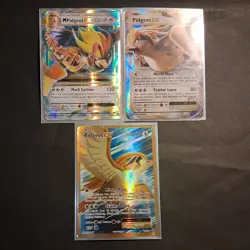 Pokemon TCG Pidgeot EX & Mega Pidgeot EX Holo Lot English 3 Cards - Image 1