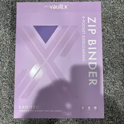 Vault X Just Purple 9-Pocket Exo-Tec Zip Binder - 360 Cards - USED - Image 1
