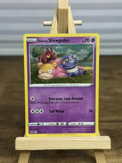 Pokemon TCG Pokemon Galarian Slowpoke Promo Holo Cosmo SWSH126 NM Card - Image 1