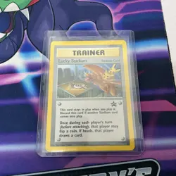 Pokemon LUCKY STADIUM Black Star PROMO Non Holo Card #41 Charizard TRAINER L@@K! - Image 1