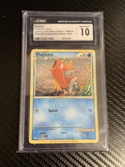 CGC 10 Magikarp 006/034 Trading Card Game Classic Holo Pokemon TCG 2023 - Image 1