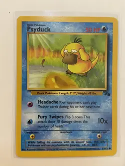 Psyduck Pokemon Card 53/62 Fossil Set WOTC 1999-2000 - Image 1