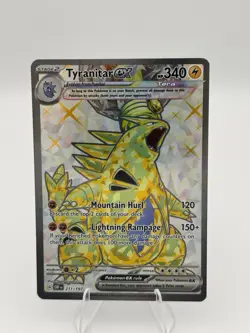 Pokemon TCG Tyranitar EX Obsidian Flames Ultra Rare Full Art Holo Card 211/197 - Image 2