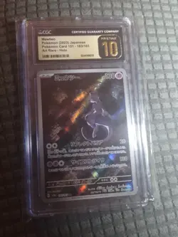 MEWTWO 183/165 ART RARE HOLO POKEMON CARD 151 POKEMON JAPANESE CGC 10 PRISTINE - Image 1