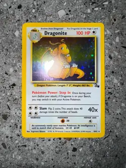 Pokemon TCG Cards Dragonite 4/62 Fossil Holo Rare EXC-NM - Image 3