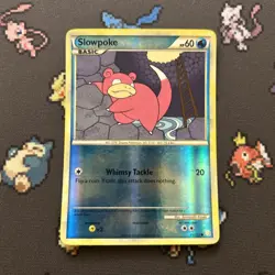 Slowpoke 81/123 LP Reverse Holo -Vintage Pokemon Card- HeartGold SoulSilver (2z) - Image 1